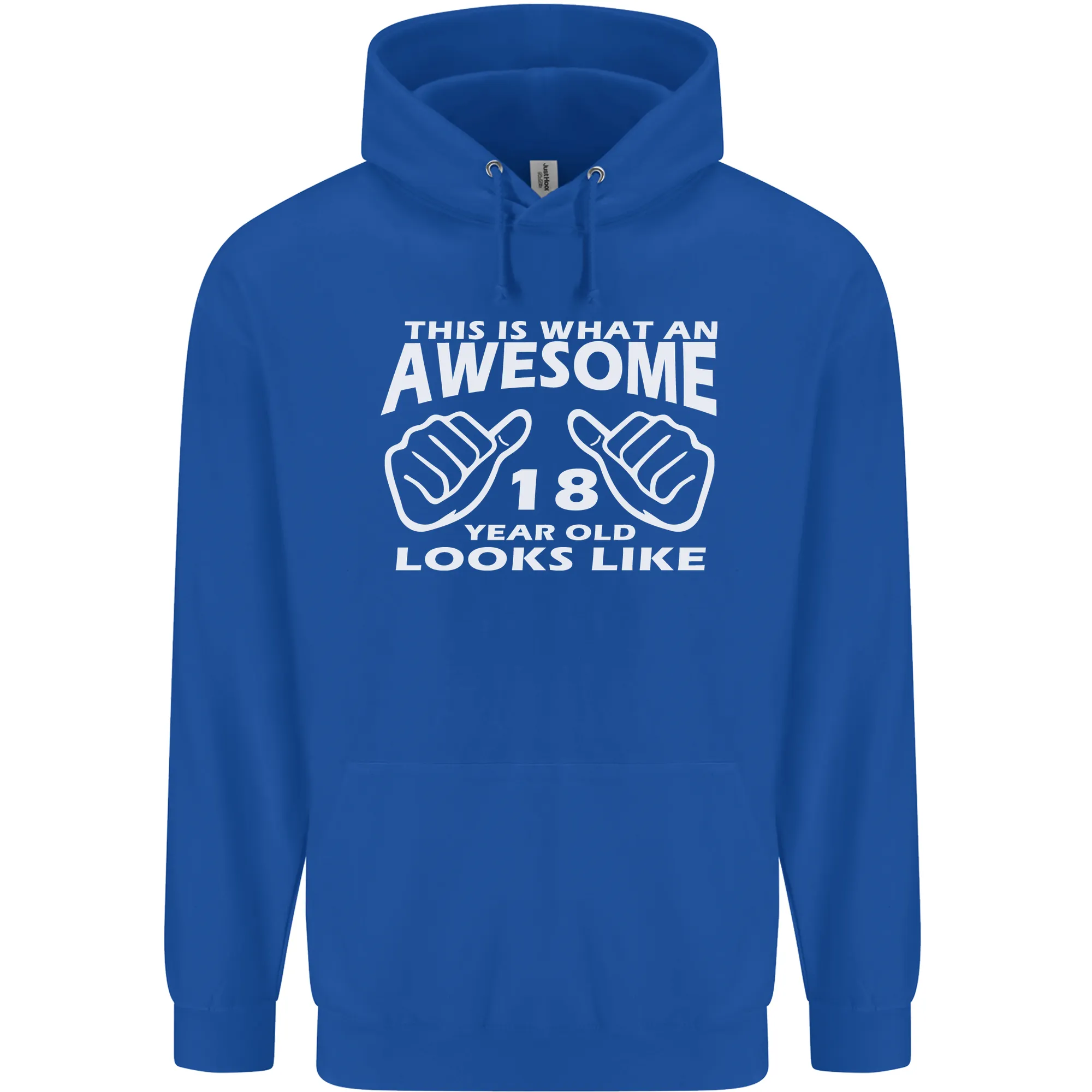 18th Birthday 18 Year Old This Is What Mens 80% Cotton Hoodie