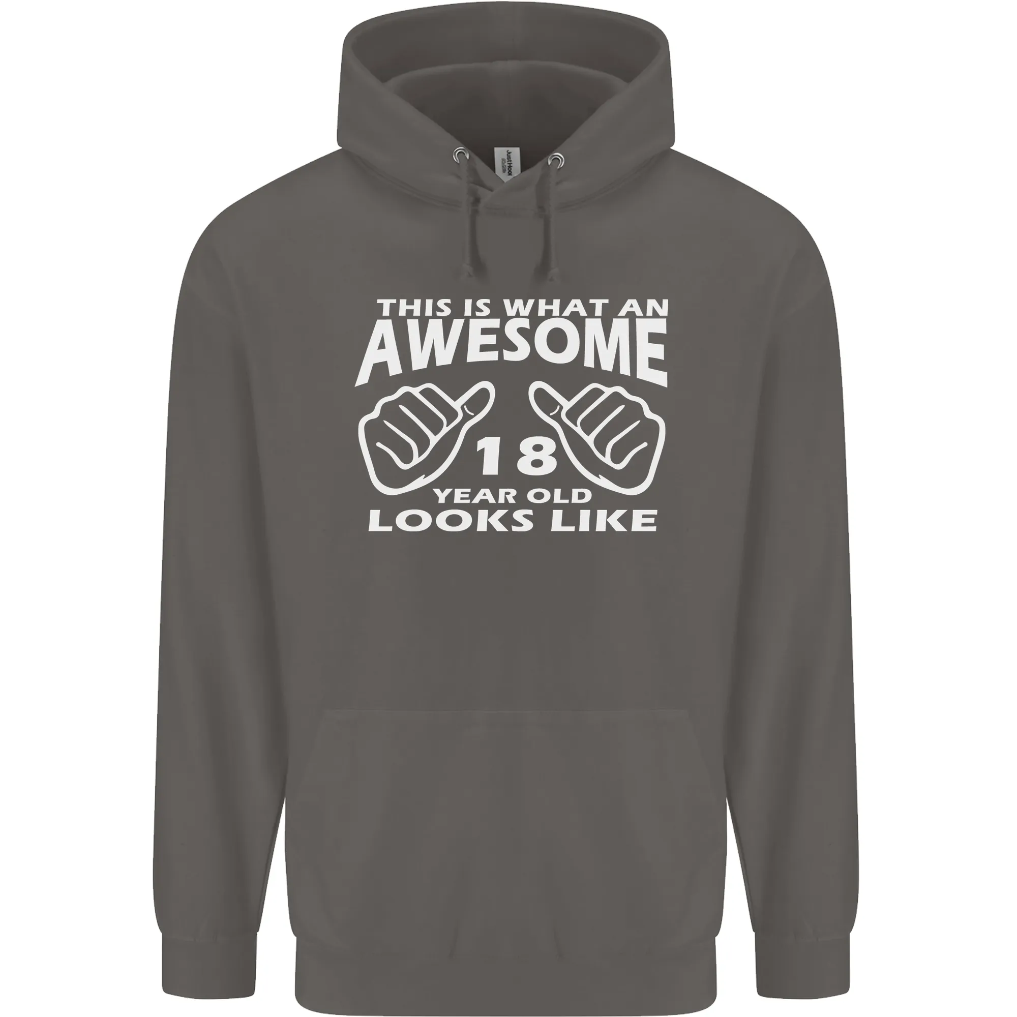 18th Birthday 18 Year Old This Is What Mens 80% Cotton Hoodie