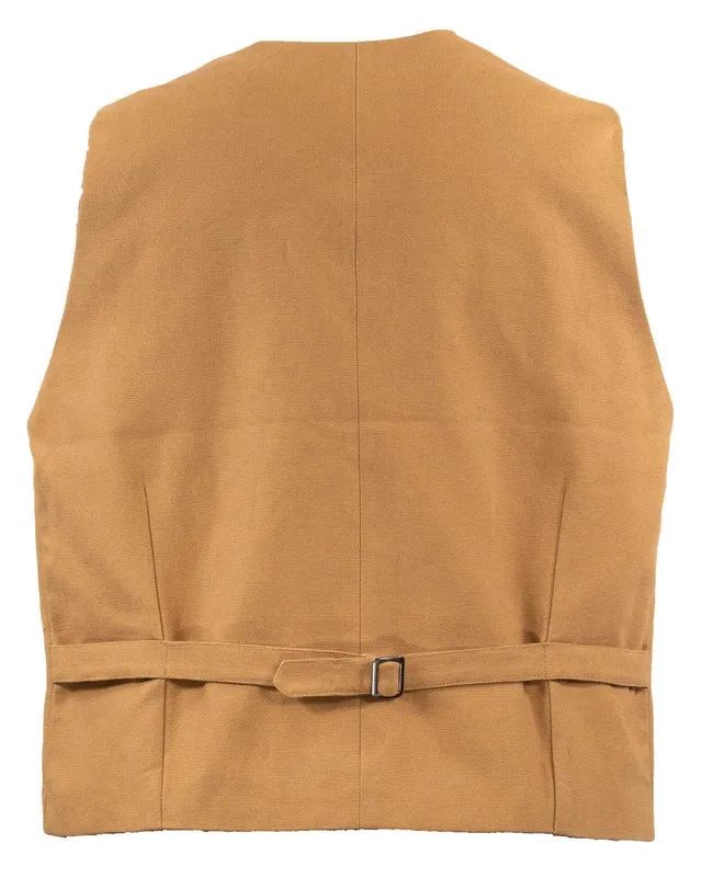 29829-CVS Men's Jesse Canvas Vest in Tan by Outback