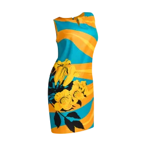 51ST INDEPENDENCE A-LINE DRESS-AQUA