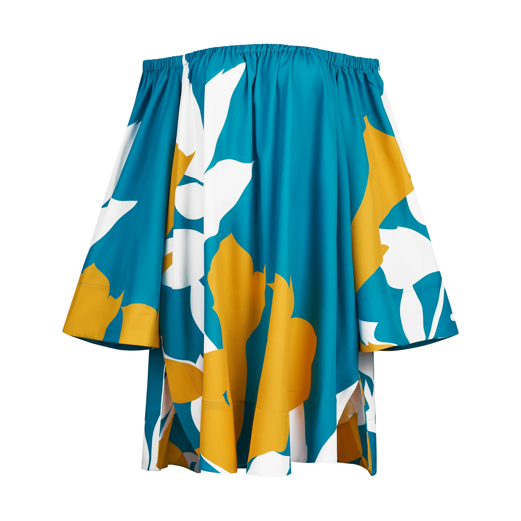 51ST INDEPENDENCE SHOULDER BLOUSE-AQUA