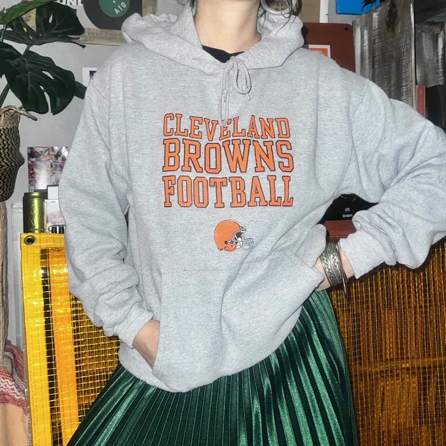 90'S *NFL TEAM APPAREL* / CLE HOODIE