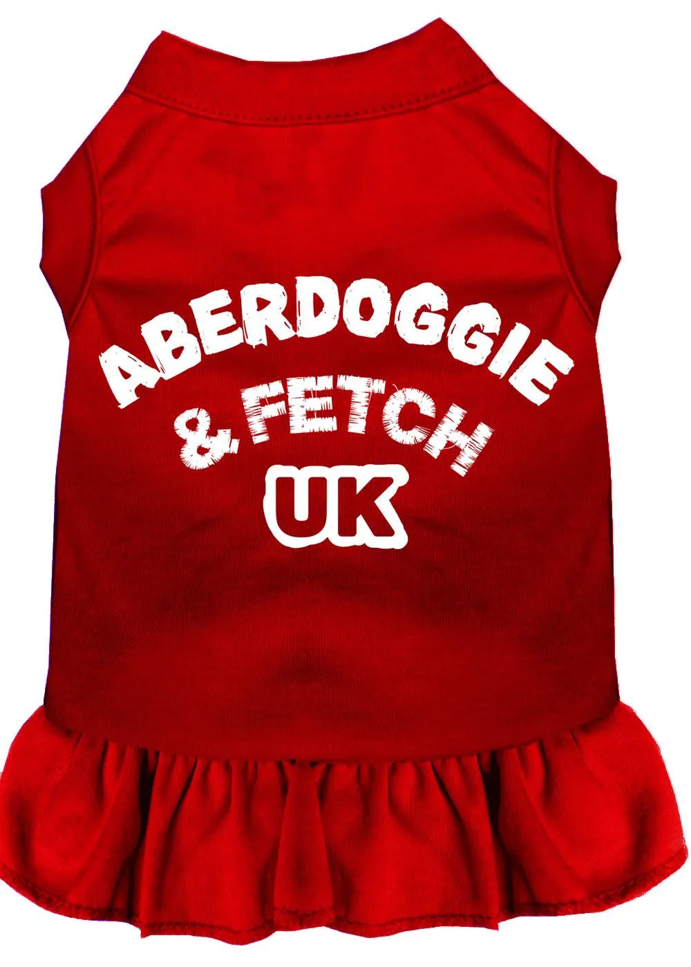 Aberdoggie Uk Screen Print Dress Red Xxl (18)