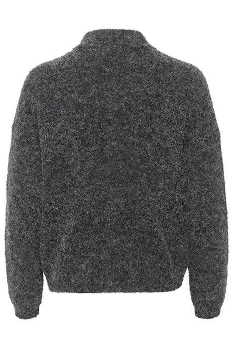 AlphaGZ Short Cardigan - Charcoal Melange