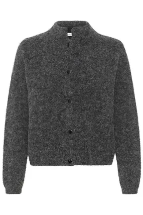 AlphaGZ Short Cardigan - Charcoal Melange