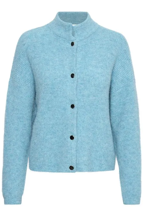 AlphaGZ Short Cardigan - Horizon Blue Melange