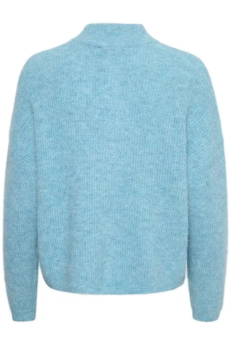 AlphaGZ Short Cardigan - Horizon Blue Melange