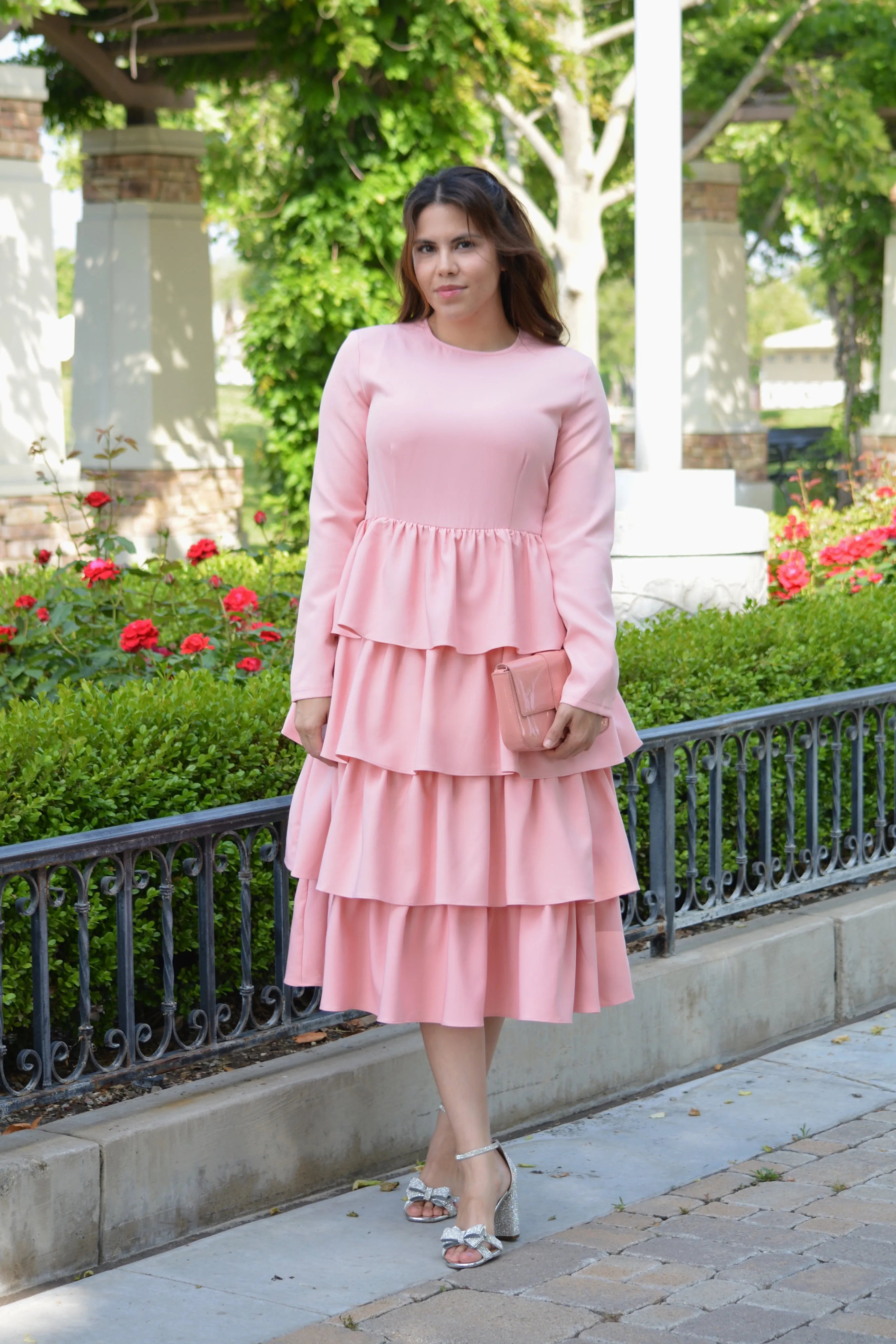 Amalfi Blush Ruffled Dress