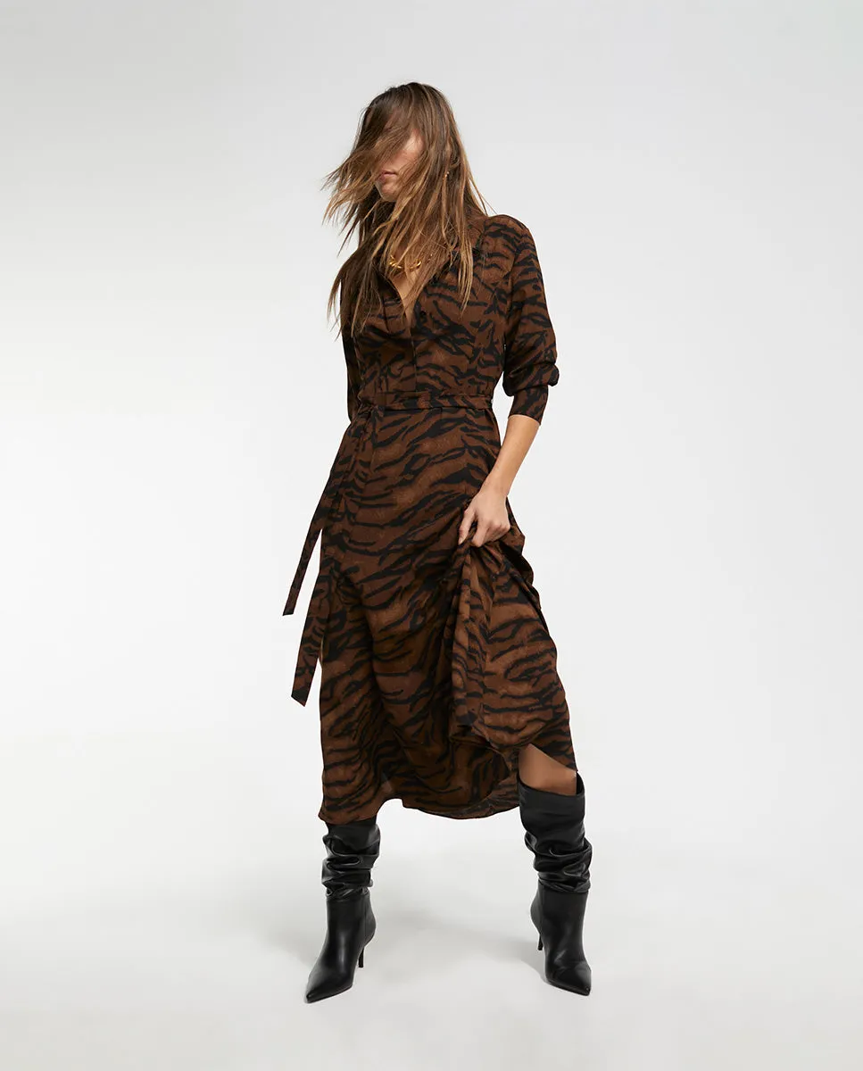 Animal print dress