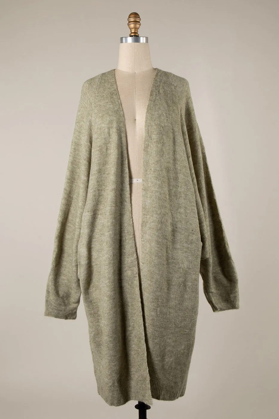 Batwing Sleeve Oversized Soft Knit Cardigan