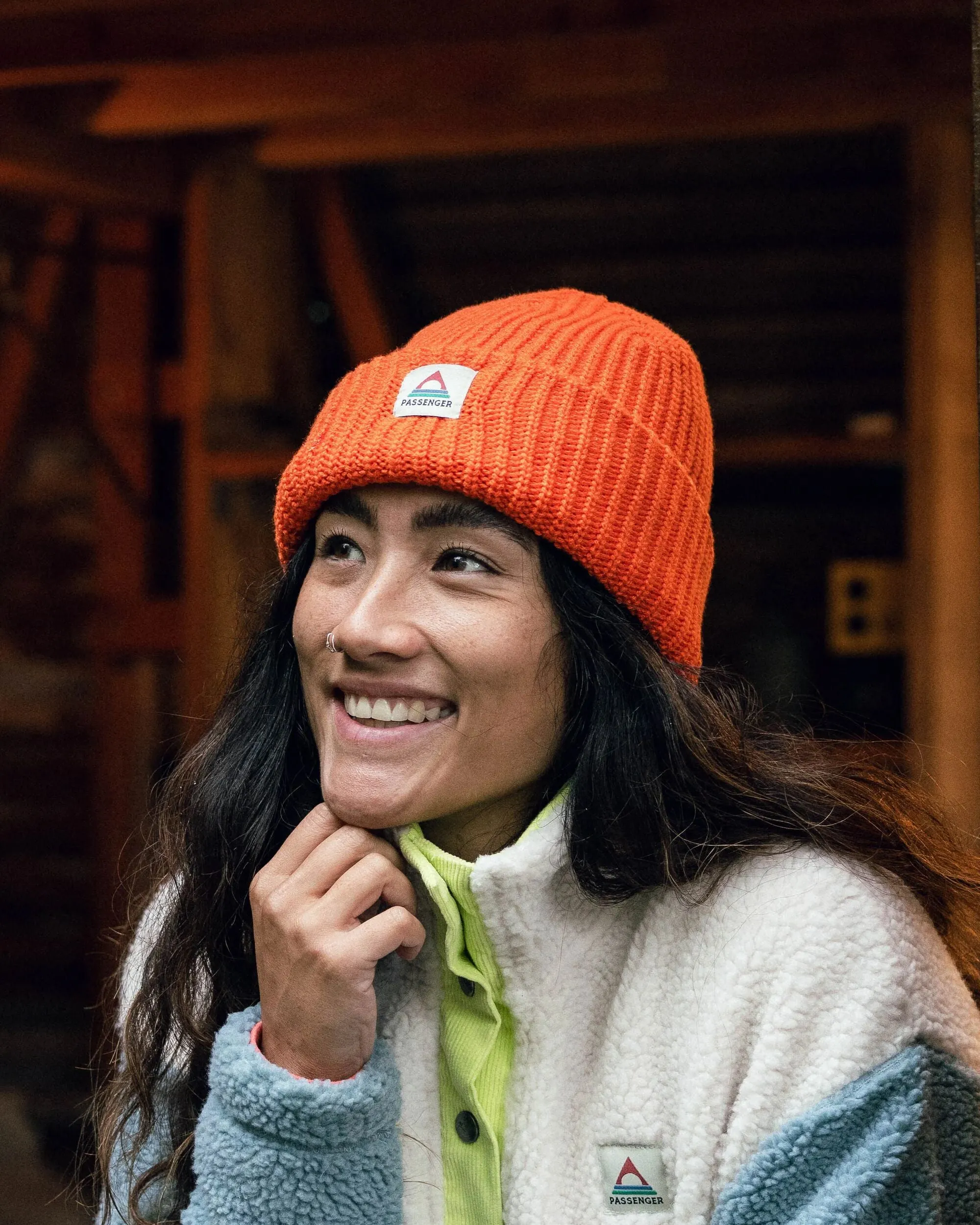 Beechwood Fleece Lined Recycled Beanie - Burnt Orange