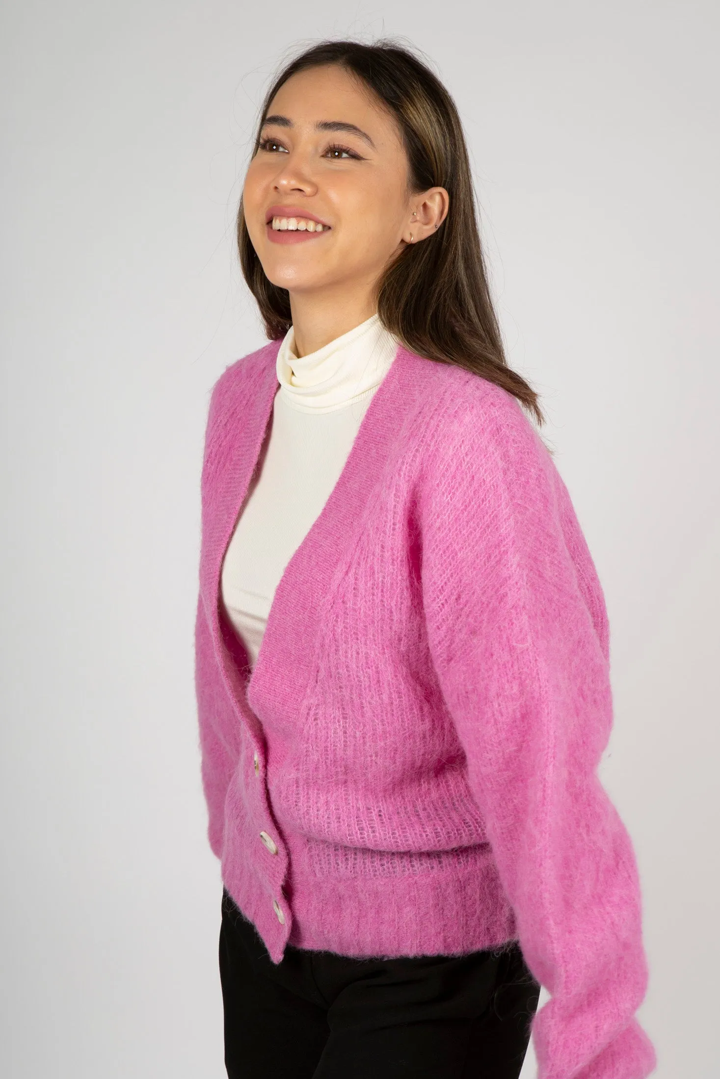 Betim Cardigan - Geranium Melange