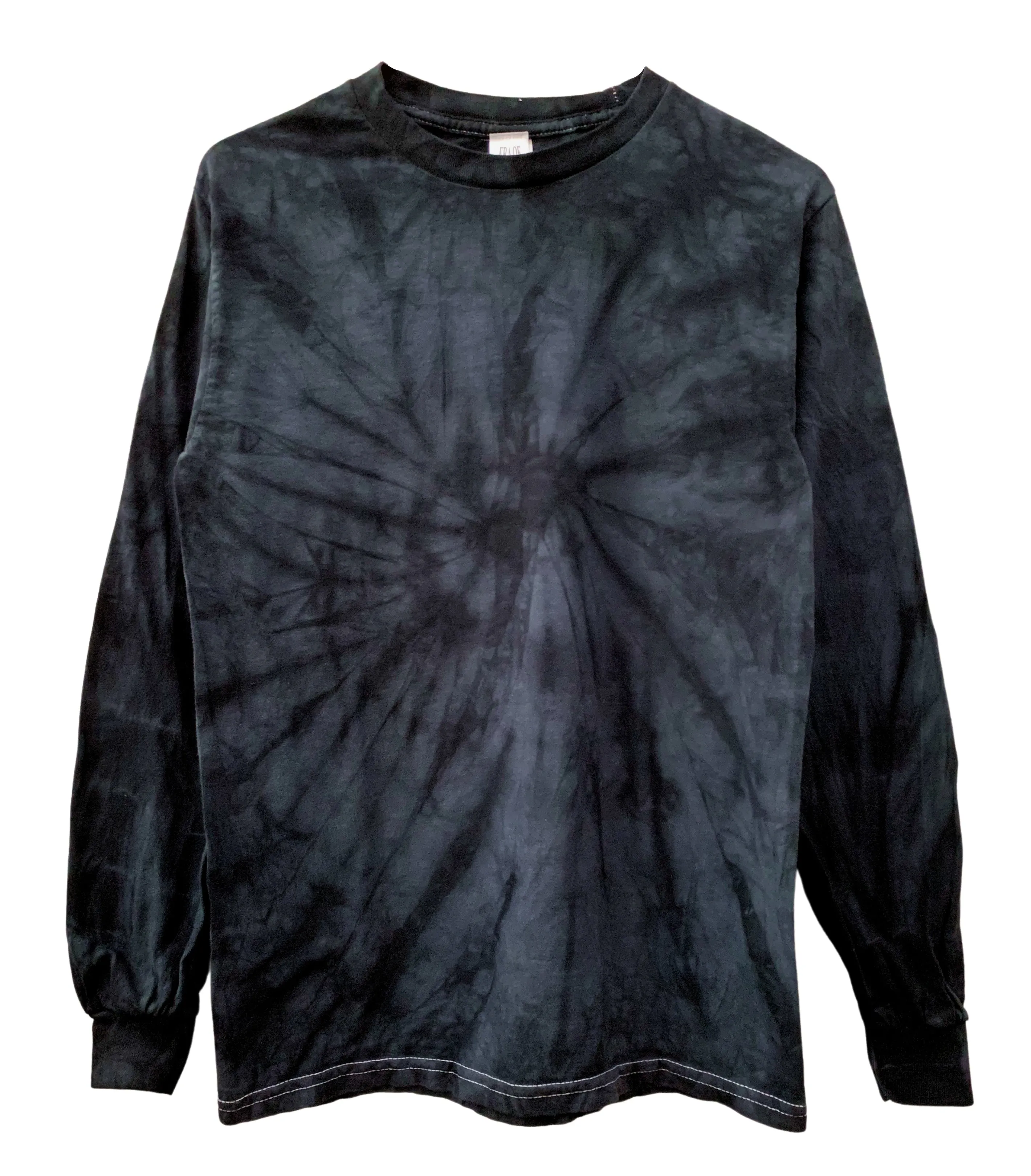 Black Tie-Dye Long Sleeve Unisex Tee