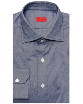 Blue Twill Sport Shirt