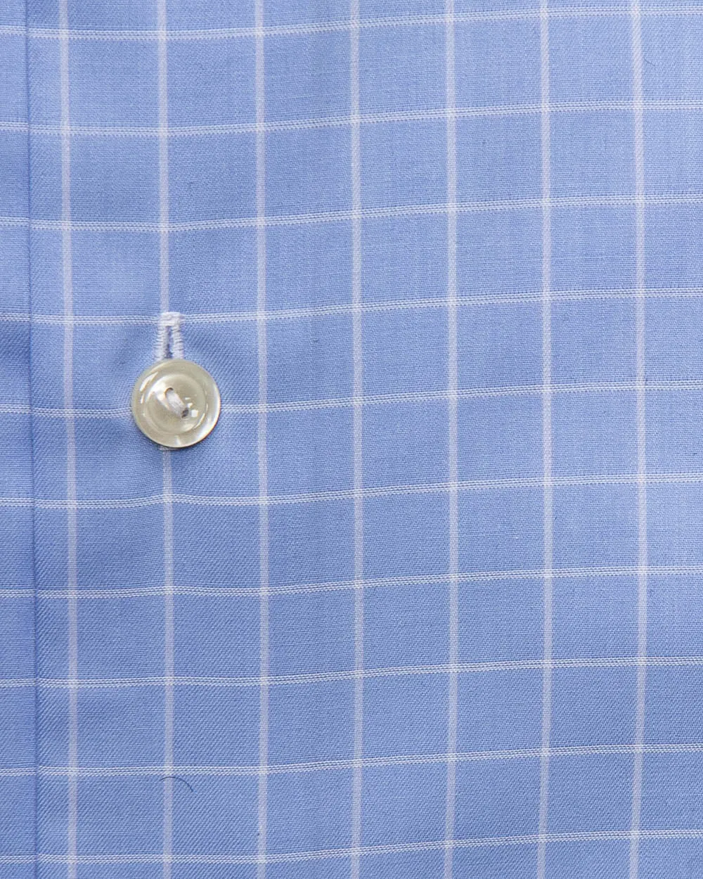 Blue Windowpane Dress Shirt