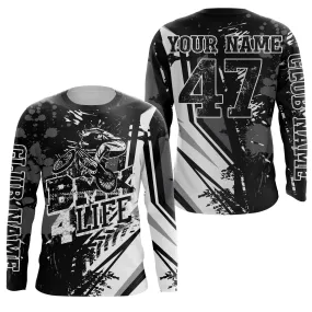 BMX 4 Life Black BMX 3D Long Sleeve BMX Bike Shirt Adult Youth Kid Bicycle Motocross Cycling Gear