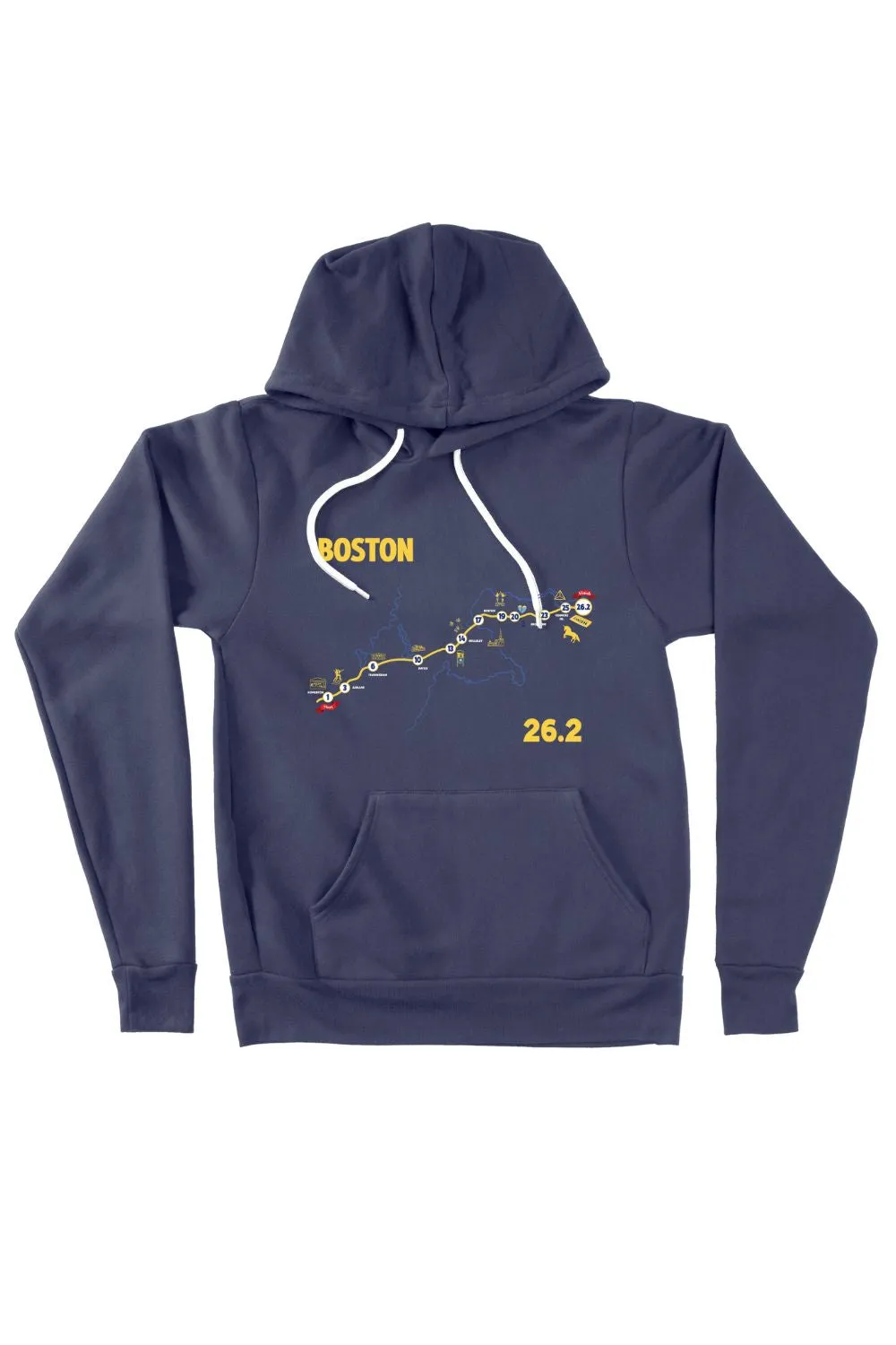 Boston Map Hoodie Sweatshirt