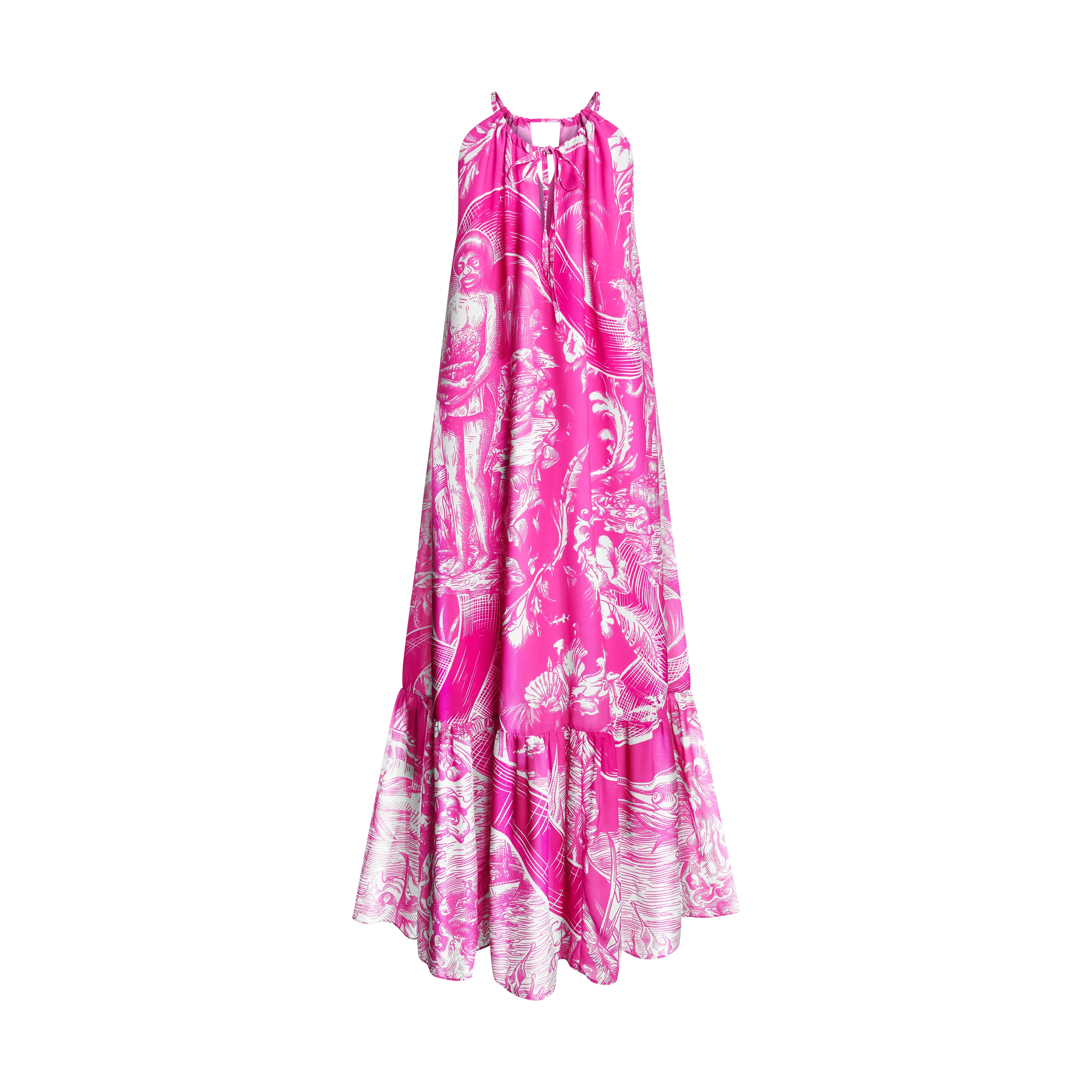 BREAST CANCER MAXI DRESS-PINK