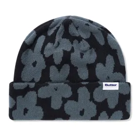 BUTTER GOODS FLORAL BEANIE BLACK