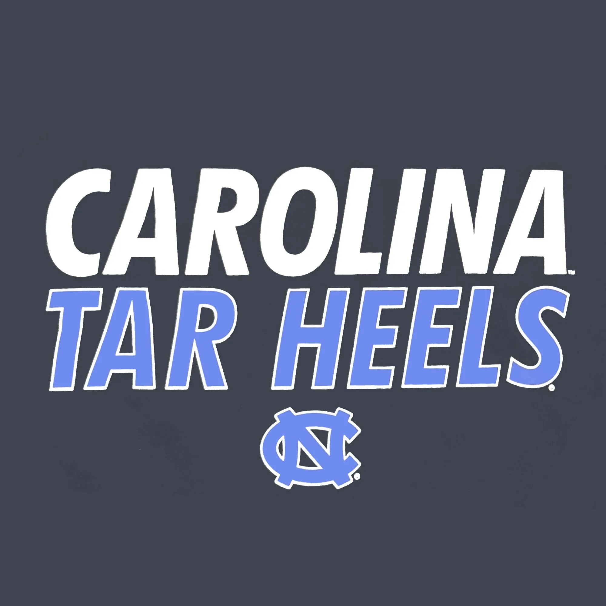 Carolina Tar Heels Stacked Powerblend Hoodie - Navy