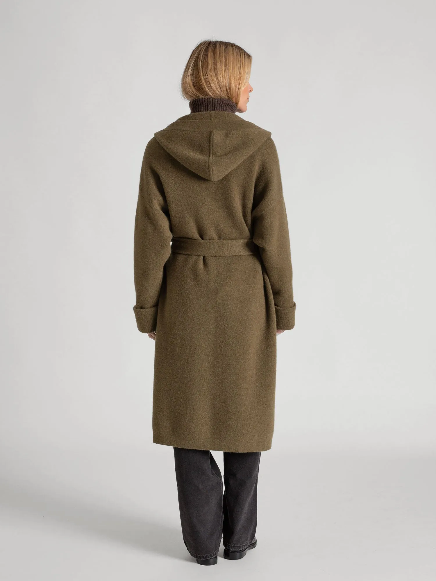 Cashmere coat "Nora" - hunter