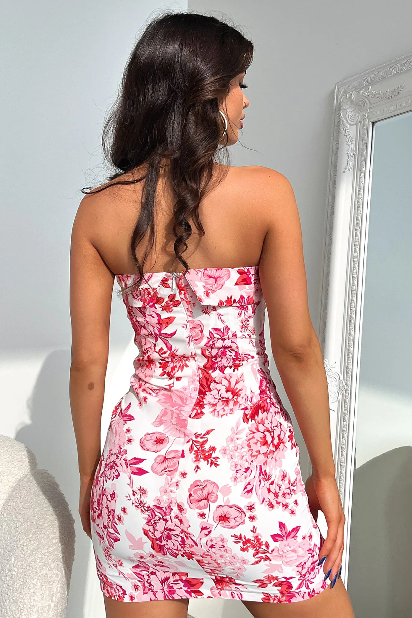 Charms Dress - Pink Floral