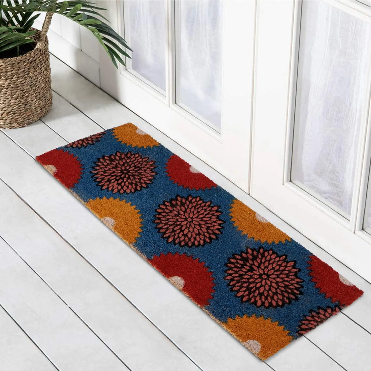 Coir Entrance Door Mat with Anti-Slip PVC Backing