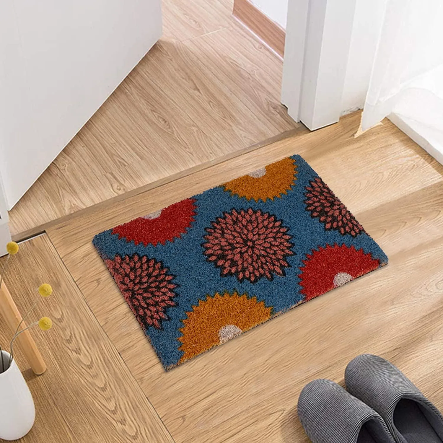 Coir Entrance Door Mat with Anti-Slip PVC Backing