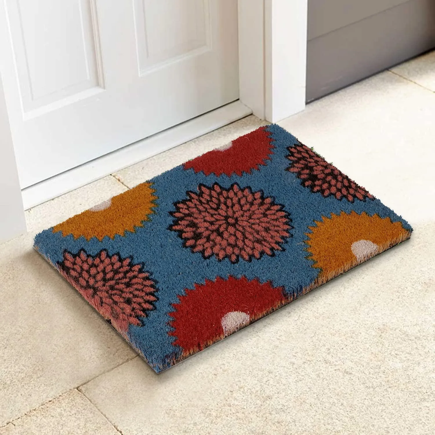 Coir Entrance Door Mat with Anti-Slip PVC Backing