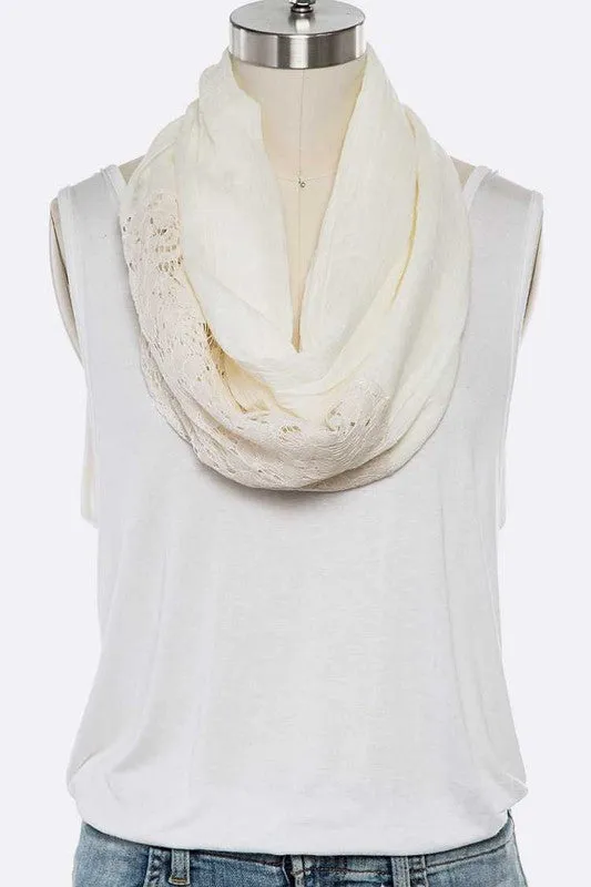 Cotton Lace Iconic Infinity Scarf