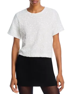 Cressa Sequin Top, Ivory