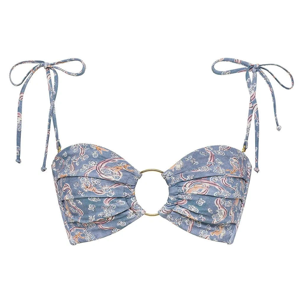 Cupid Tori Ties Bandeau Bikini Top