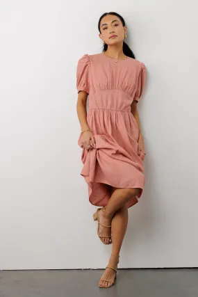 Cyrus Midi Dress in Pink - FINAL SALE