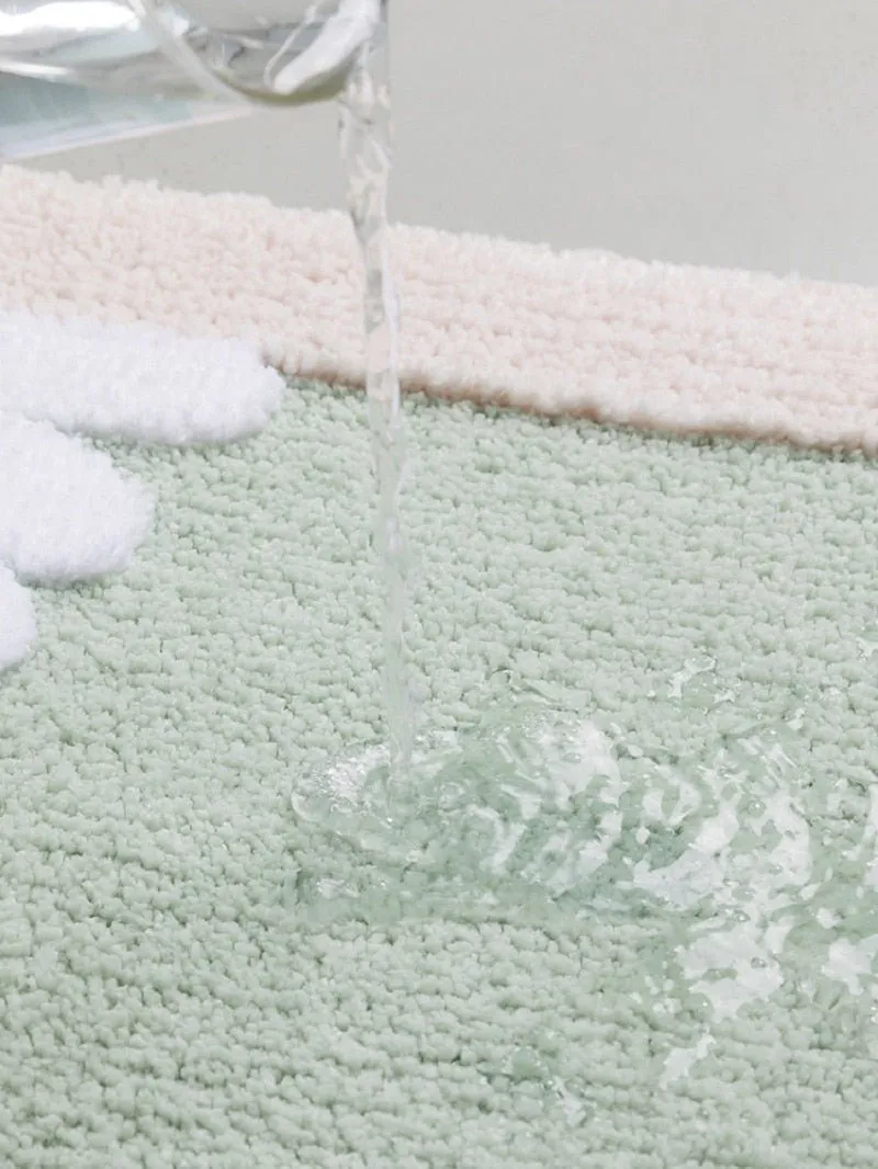 Daisy Non-Slip Bath Mat for Bathroom - Thickened and Fluffy