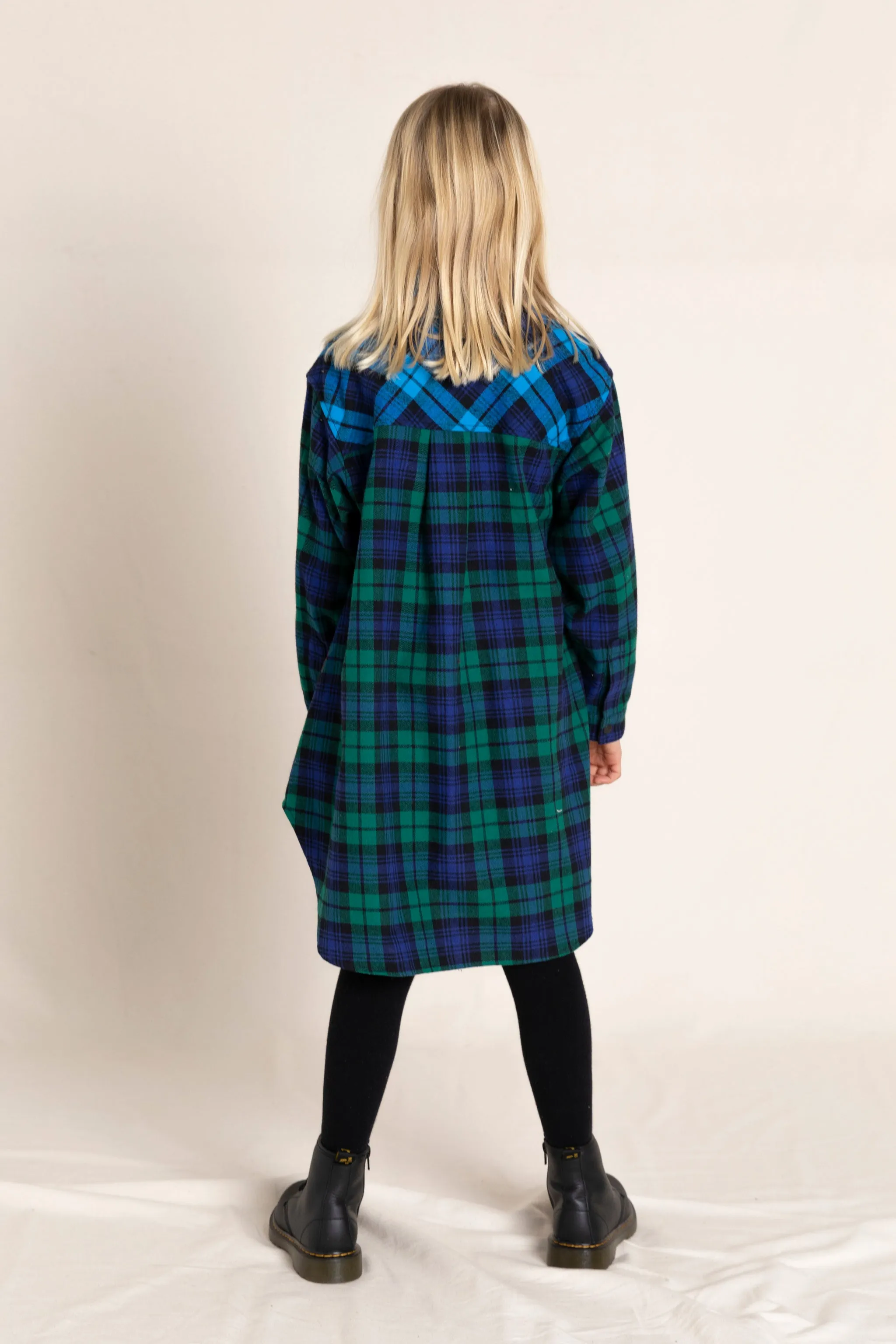 DARCY Multicolor Checkers - Buttoned Dress