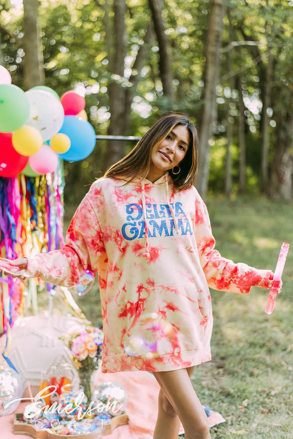 Delta Gamma Coral Kissed Hoodie