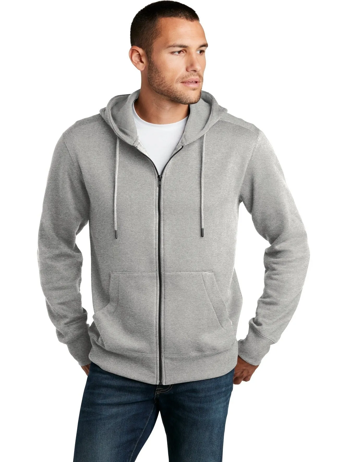 District Perfect Weight Fleece Full-Zip Hoodie