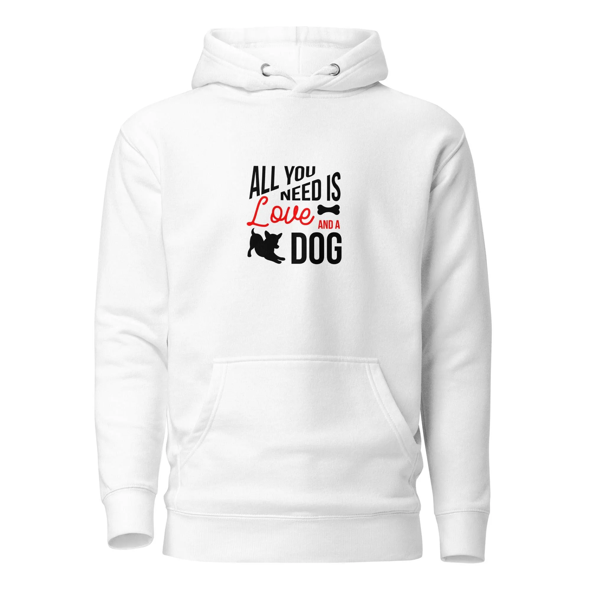 Dog Lover Premium Cotton Hoodie, All You Need Is Love & A Dog