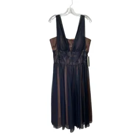 Dress Party Midi By Js Collections In Black & Tan, Size:L