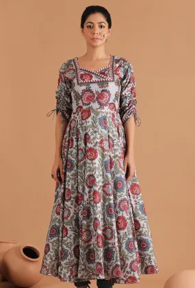 Ekaja Allover Kalamkari Kurta Dress