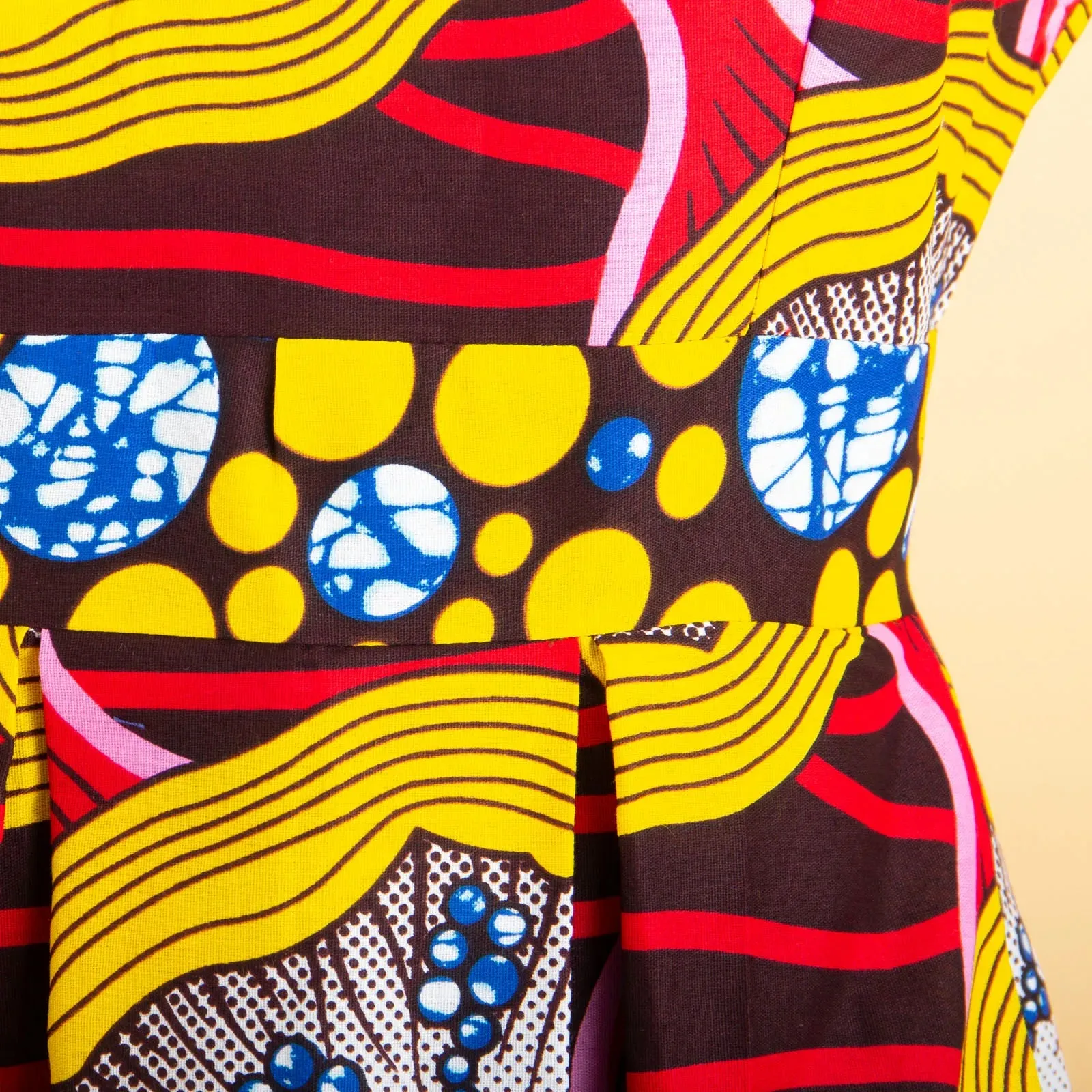 Elegant Sleeveless African Print Dress - Prolyf Styles