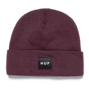 ESSENTIALS BOX LOGO BEANIE (WIne)