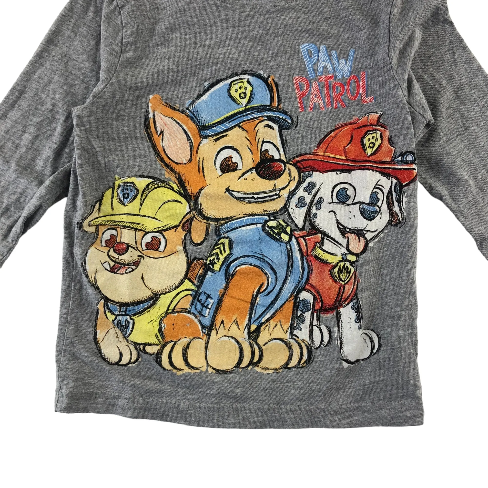 F&F t-shirt 4-5 years grey Paw Patrol long sleeve