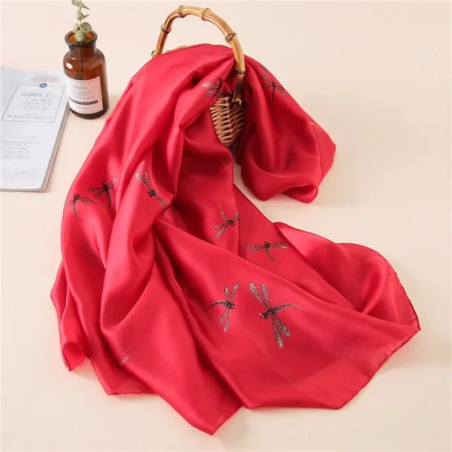 Fashion Silk Scarf Printed Bandana Shawl #C023