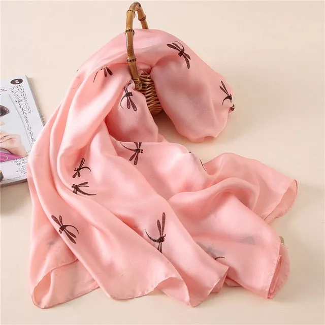 Fashion Silk Scarf Printed Bandana Shawl #C023