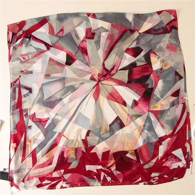 Fashion Silk Scarf Printed Bandana Shawl #C023