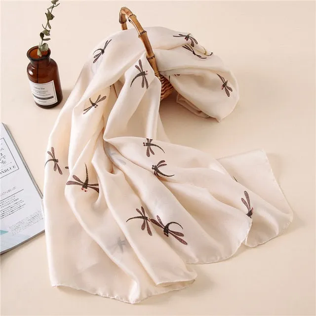 Fashion Silk Scarf Printed Bandana Shawl #FS-75