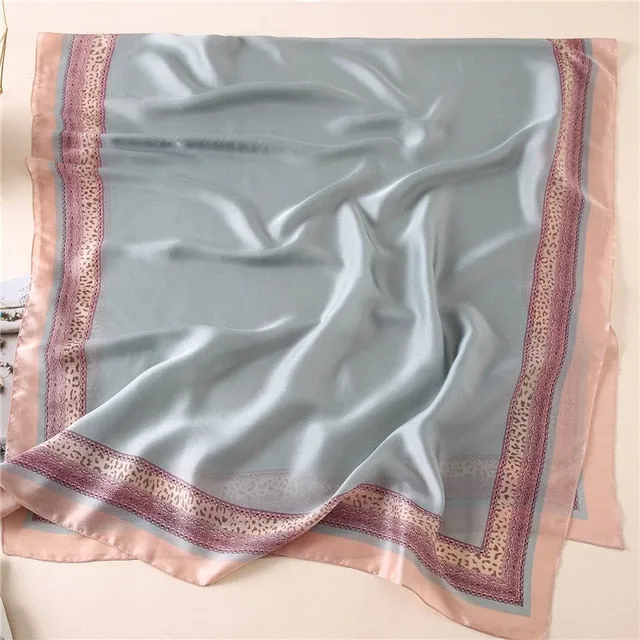 Fashion Silk Scarf Printed Bandana Shawl #FS-75