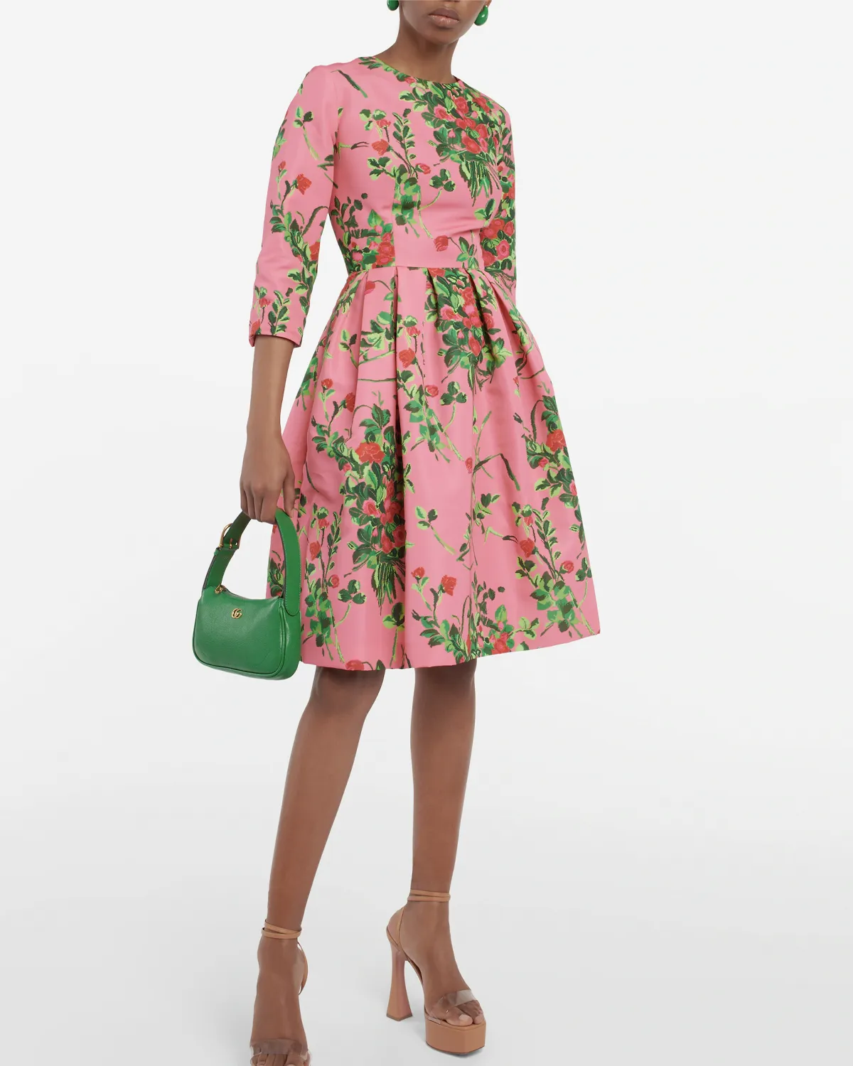 Flamingo Multi Short Sleeve Midi Dress