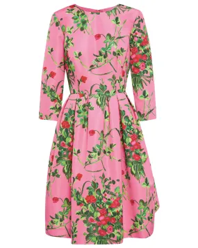 Flamingo Multi Short Sleeve Midi Dress